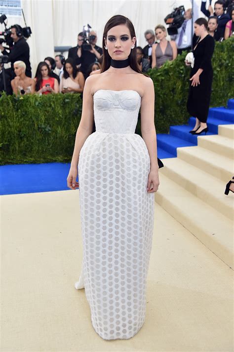 Lily James in Burberry : 2017 Met Gala 